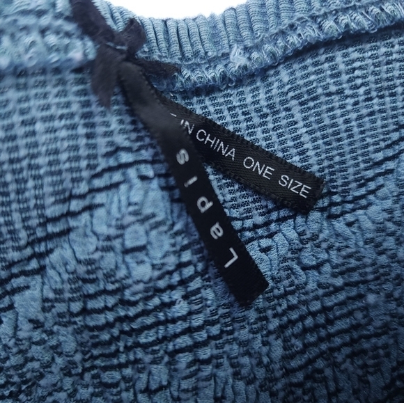 Lapis Blue Boho Onesize Dress - Picture 7 of 16